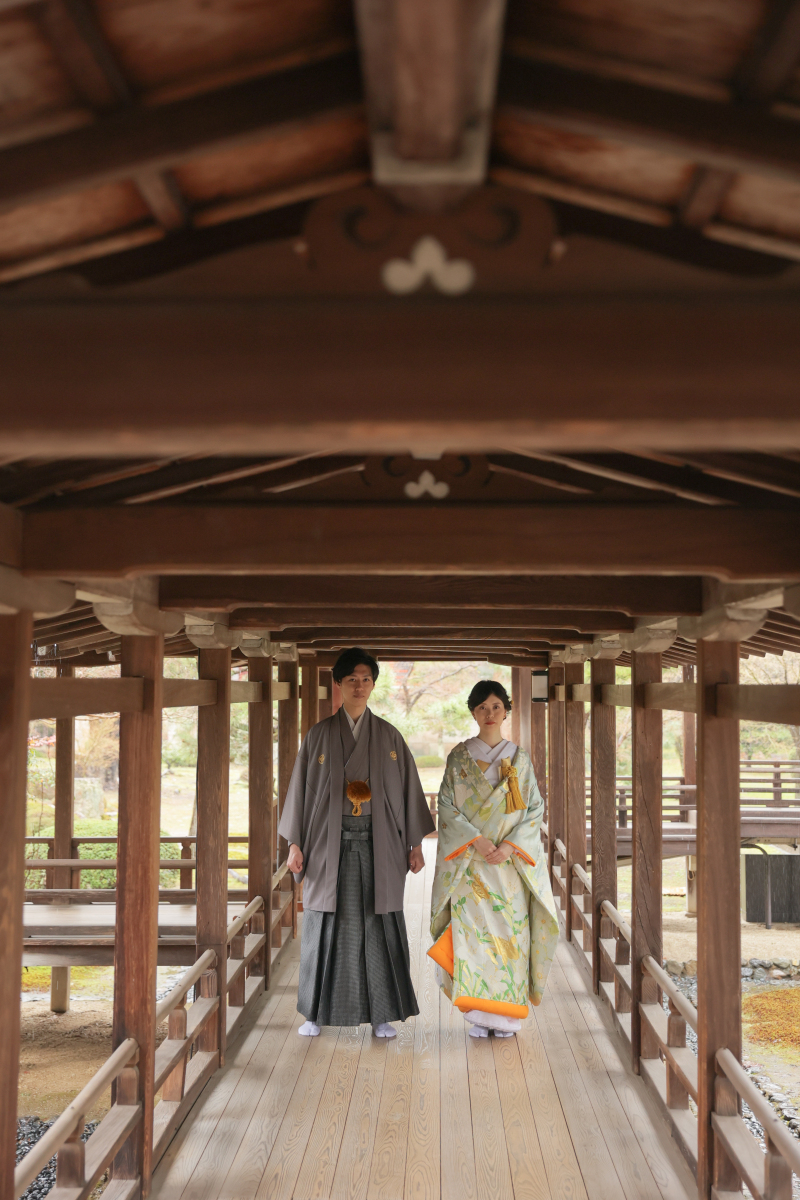 この建物ならではの回廊での１ショット