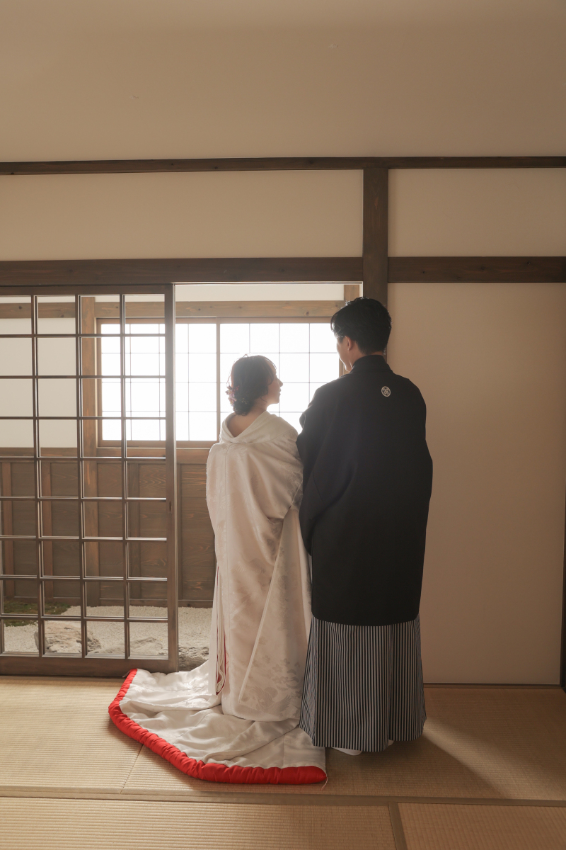 中庭を見ながら・・・