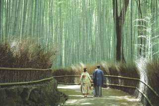 嵐山での前撮り