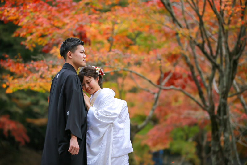 燃えるような自然の中での撮影♪