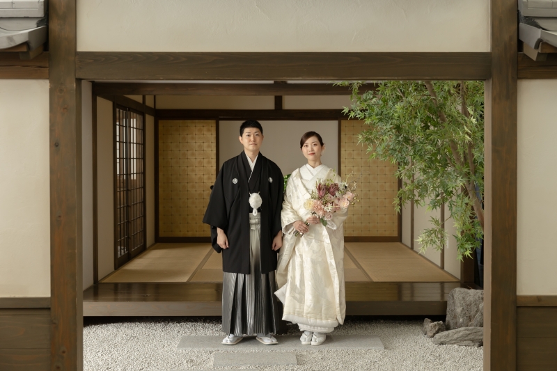 白無垢でスタジオも