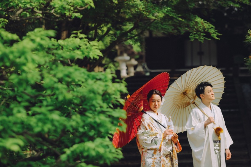 庭園での２ショット♪