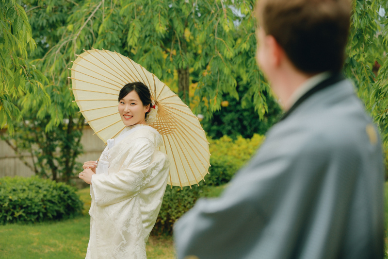 新婦様の振り向きショット♪