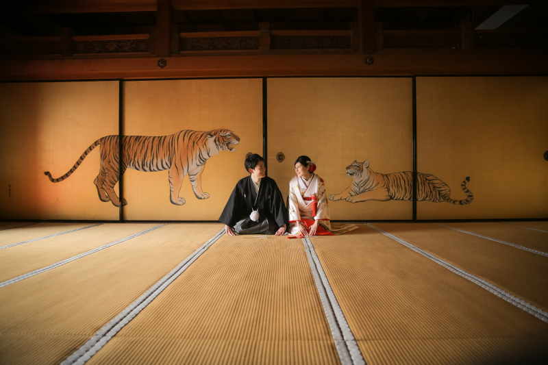 境内でフォトウェディング