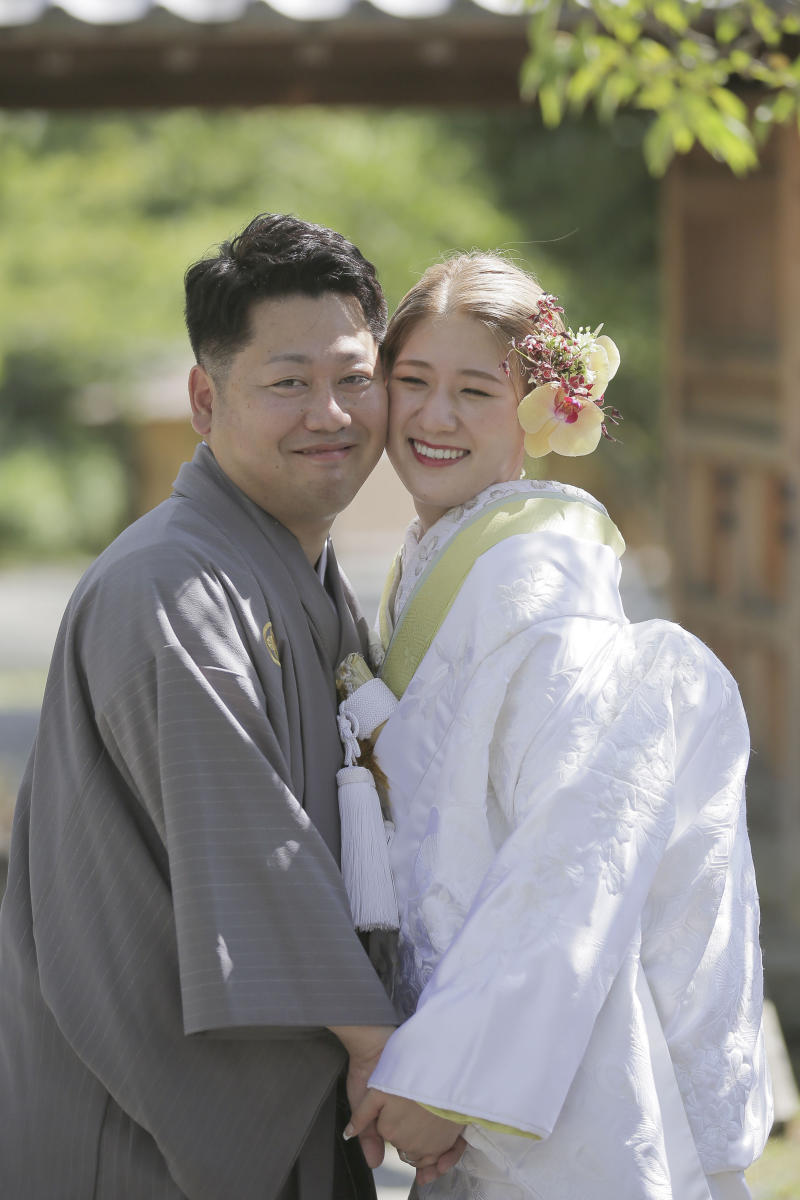 最後はお顔をくっつけて