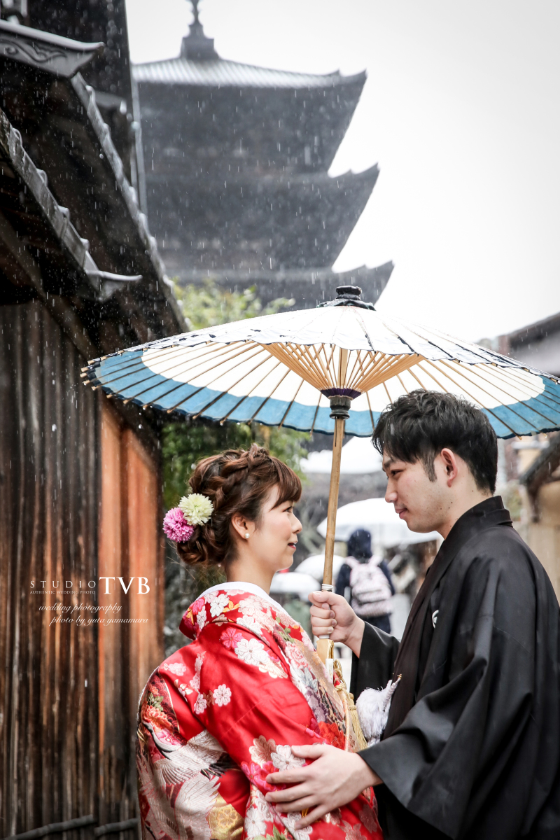 風情ある雨の日の八坂。