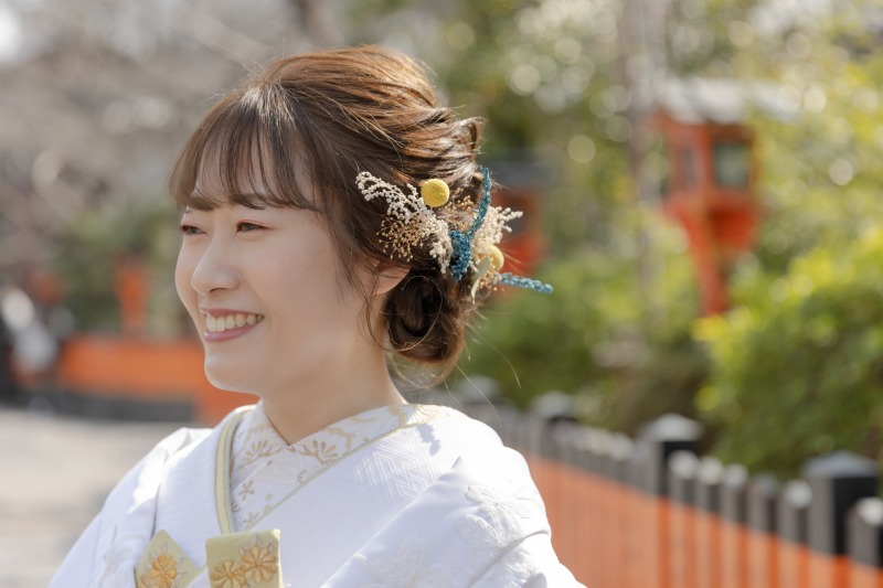 新婦様のソロショット。