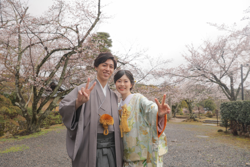 しっとりとした美しさの大覚寺にて