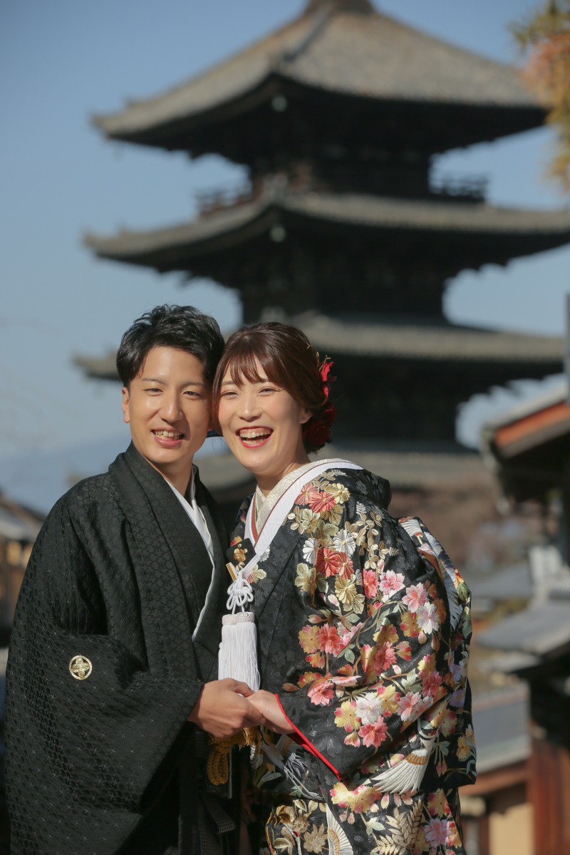 五重塔と撮影できるポットに到着します♪