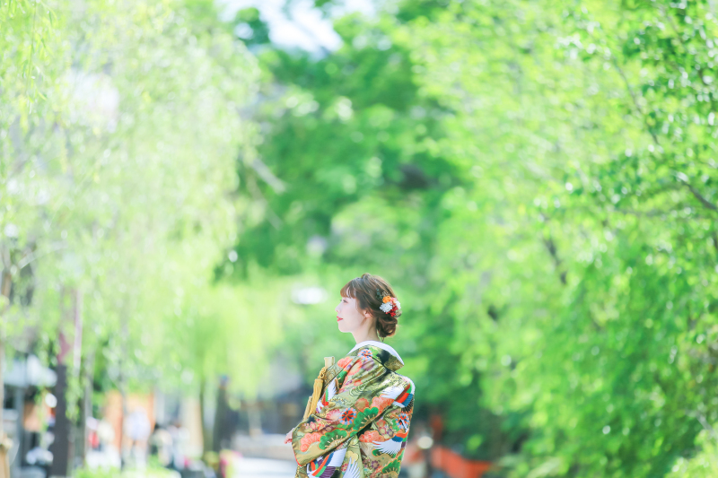 桜や柳の新緑がきれい！