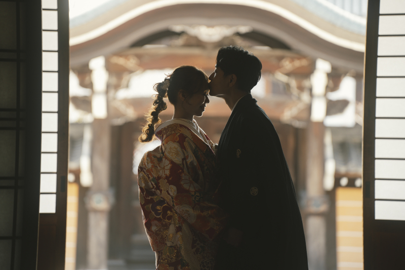 お寺の中から♪