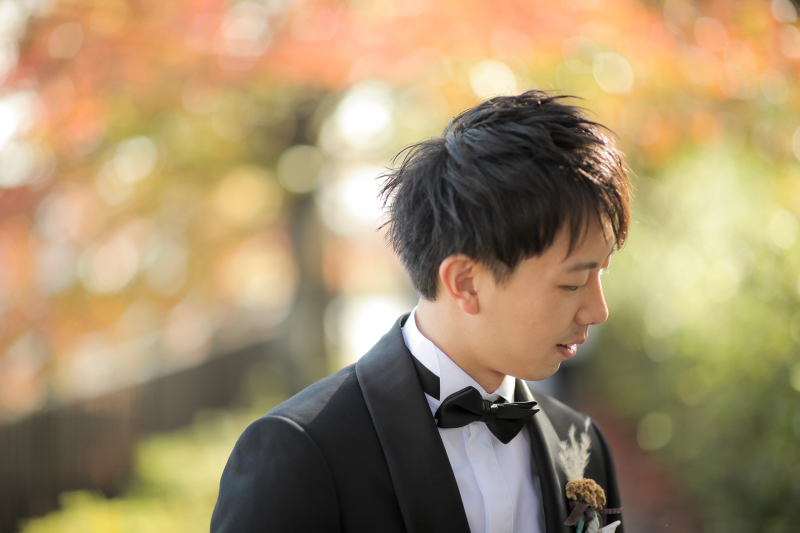 ご新郎様もかっこよく!!