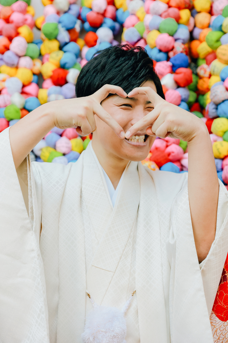 にっこり笑顔で！