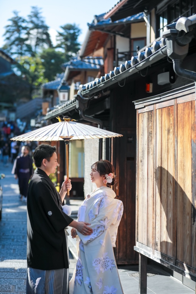 京都らしい街並みの中で
