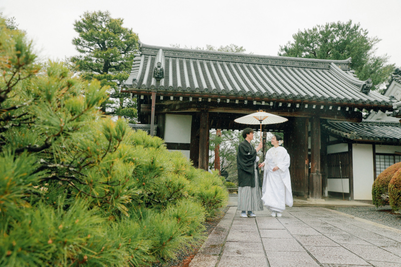 白無垢から撮影スタート!