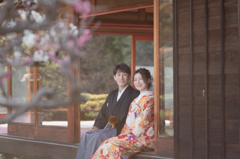 ほのぼのとしたロケーションでの１枚