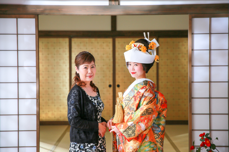 お母さんと一緒に。