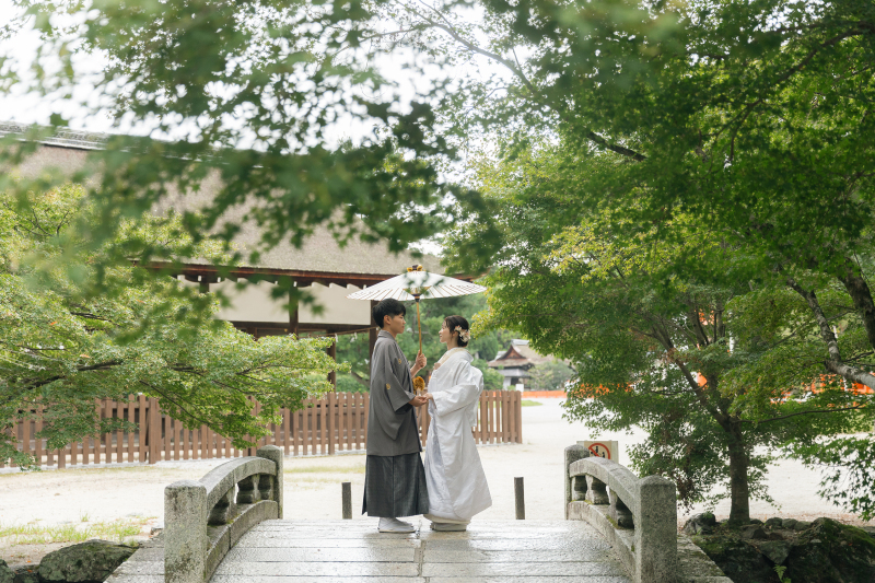 神社を少し歩くと、緑の美しいスポットがあります。