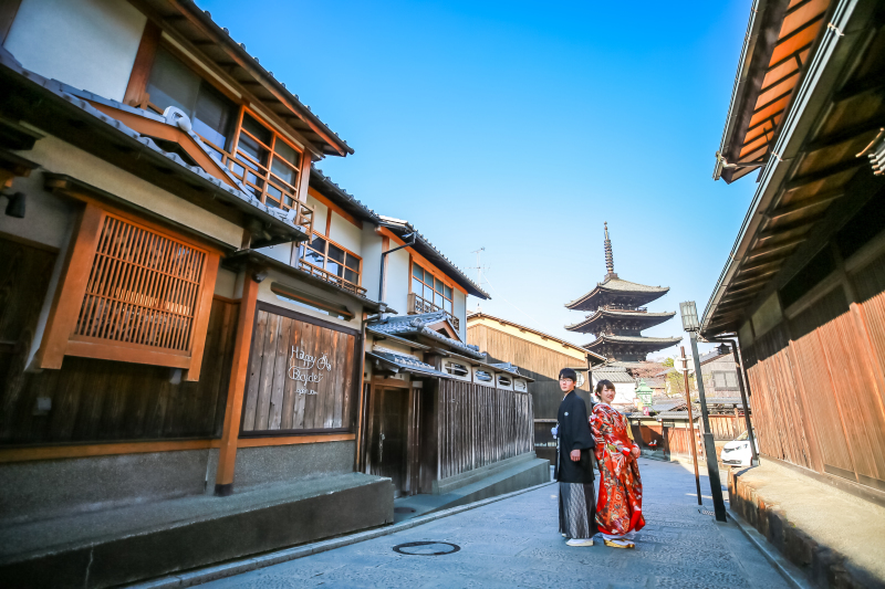 青空の八坂の塔!!