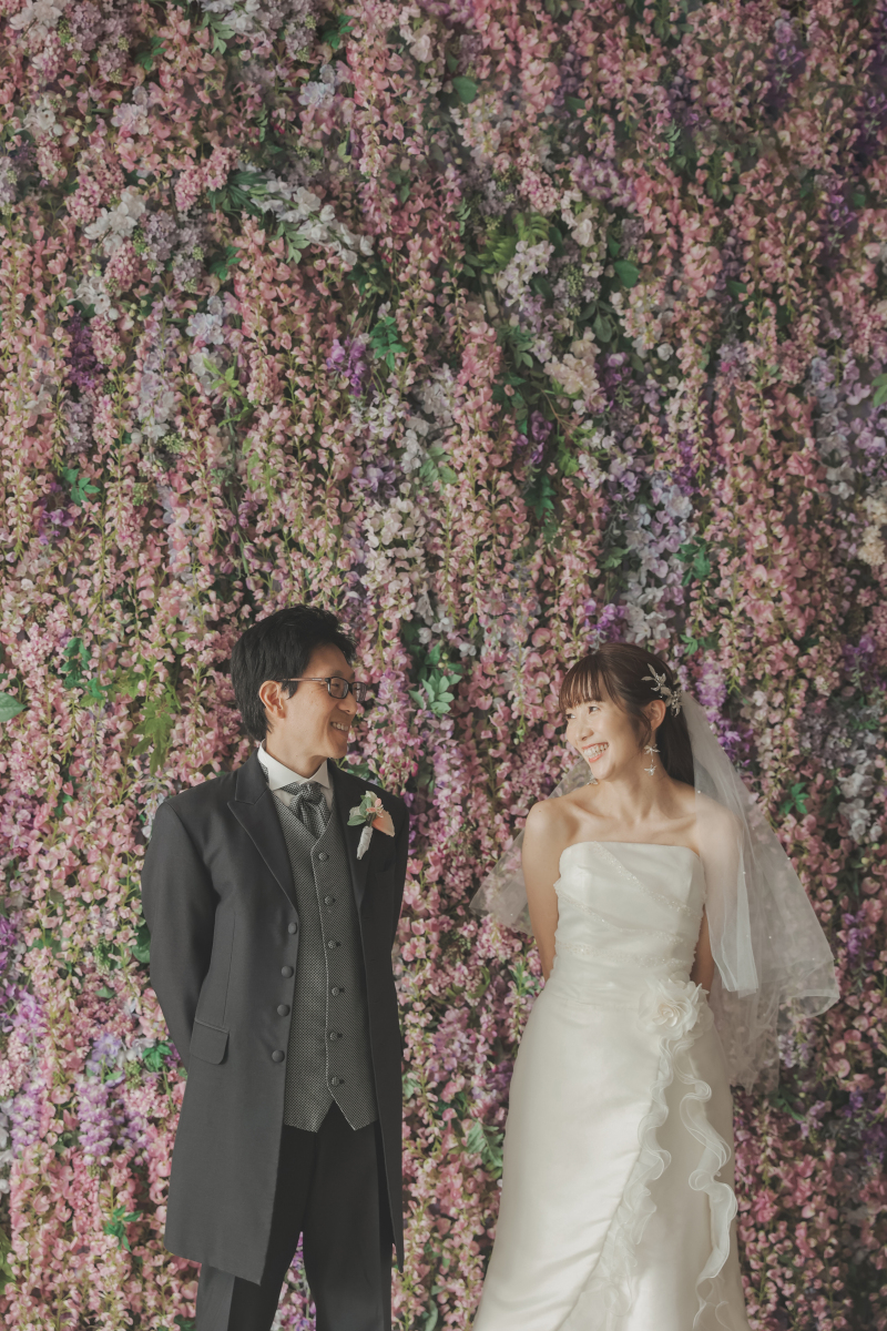 藤の花で華やかさをプラス!