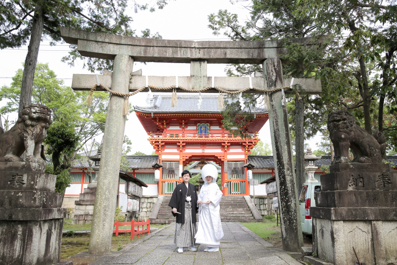 色のコントラストが綺麗な神社様!