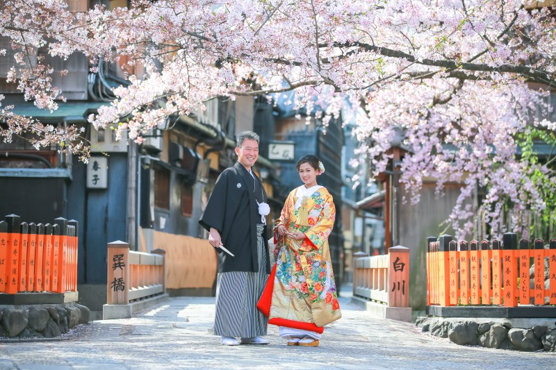 京都ならではのウェディングフォト。