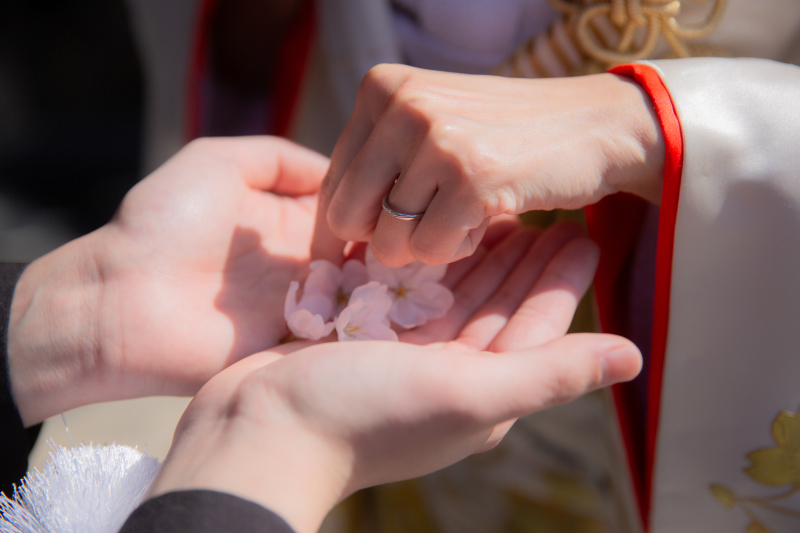 お二人のお手元のワンカット