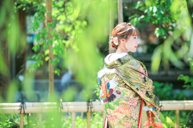 新緑につつまれて。