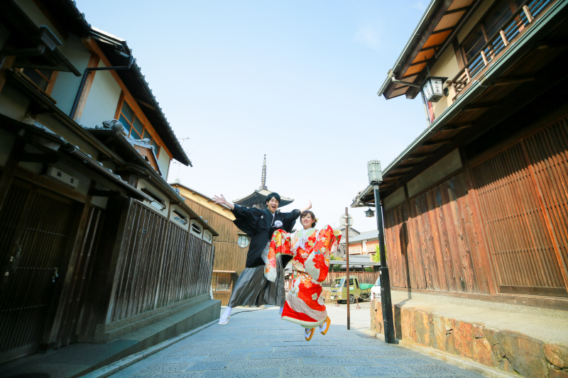 八坂で大ジャンプ!!