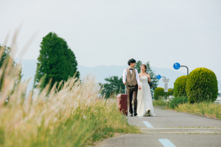 本当に琵琶湖！？初夏を感じるロケーションでwedding photo♪