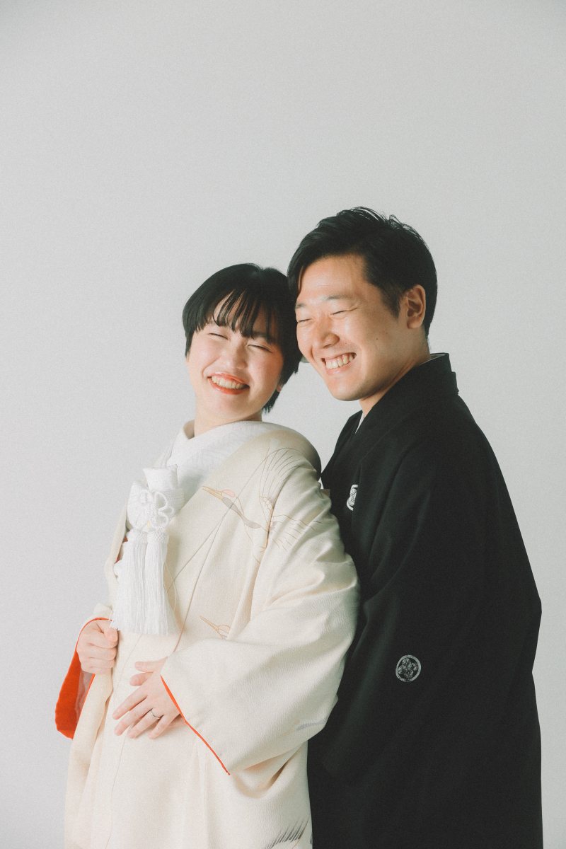 次に、和装での仲良しショットをお届け。