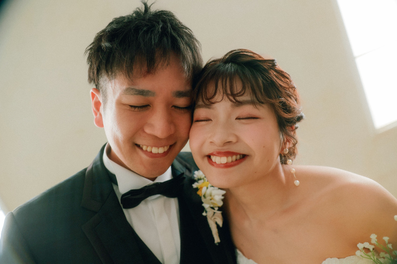 お顔を密着させての仲良しカットも