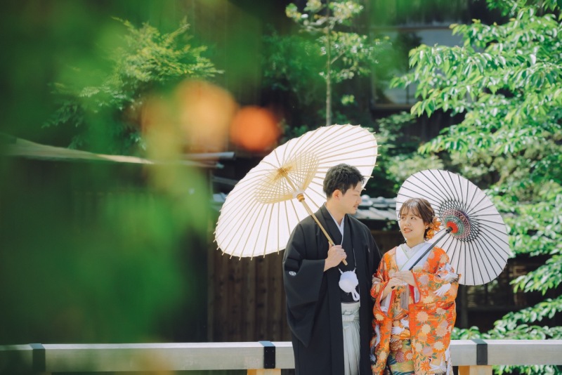 新緑×和装×八坂は『和』