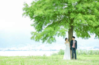 雨の中のロケーション