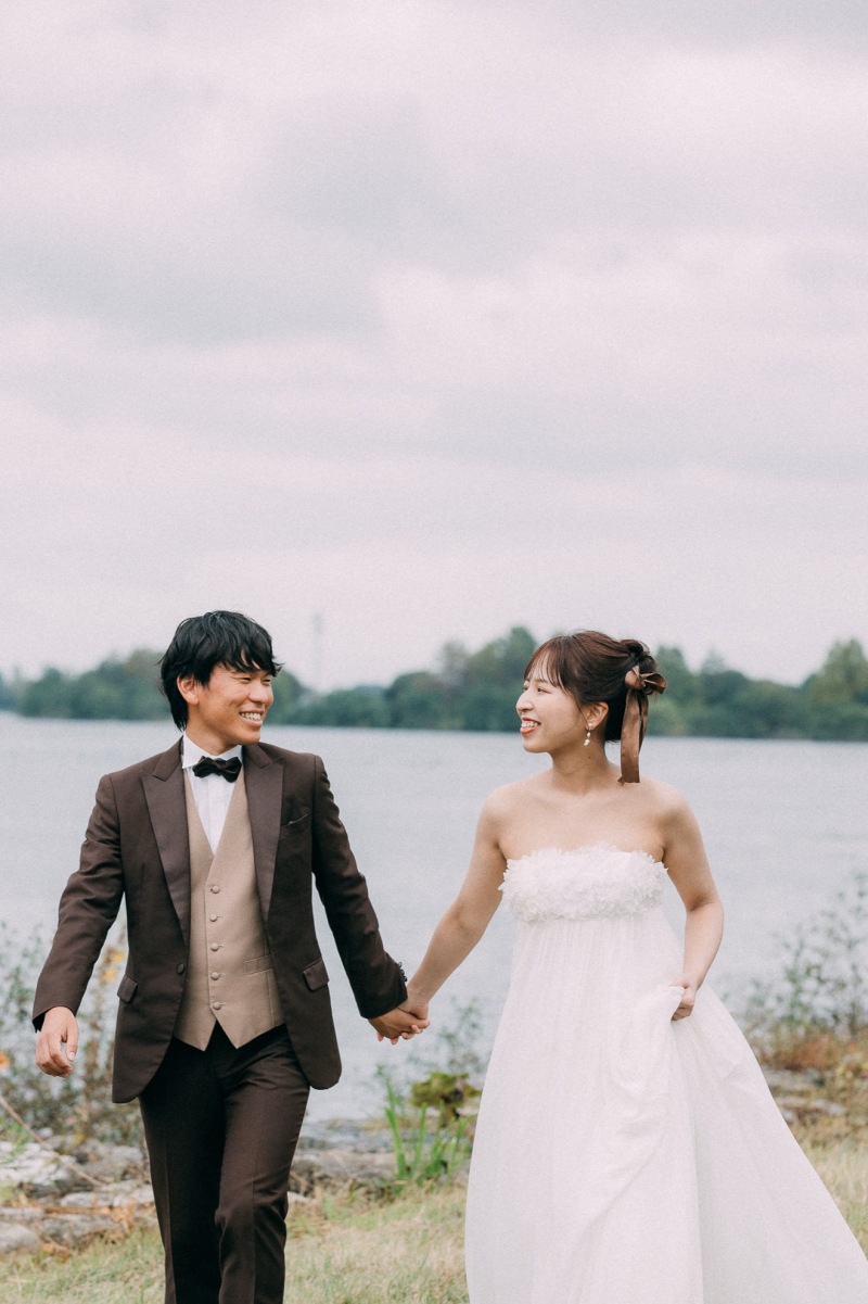 琵琶湖でお散歩風景