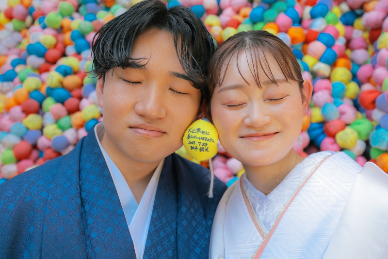 庚申堂で。