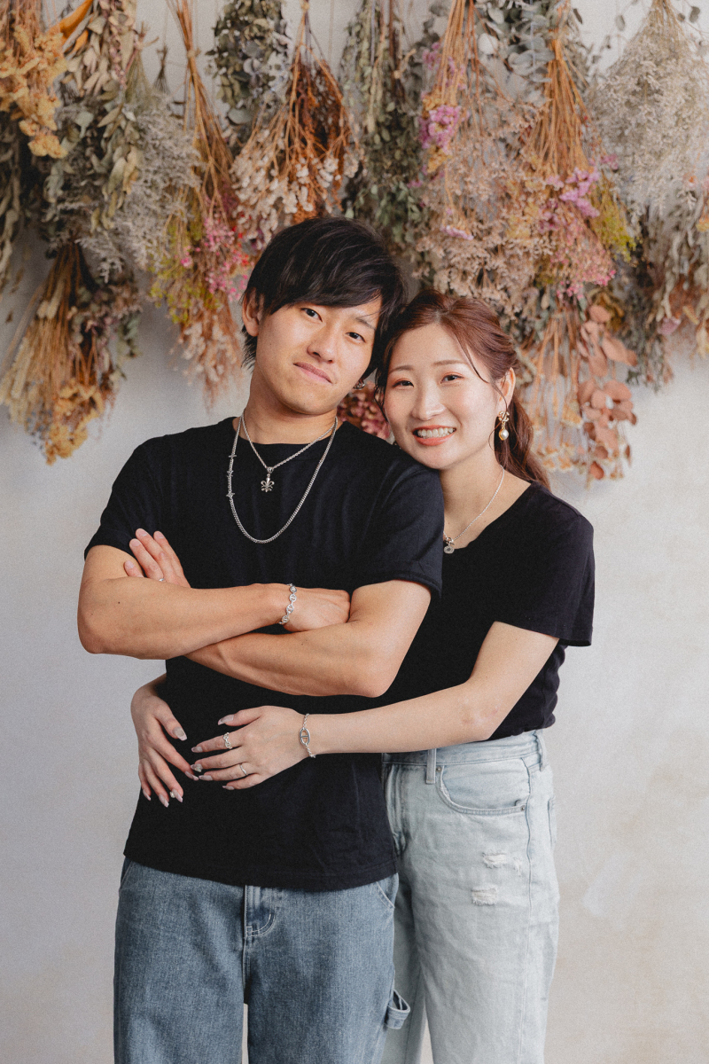 最後には、お二人には私服に