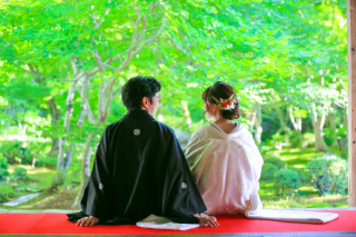 夏の綺麗な圓光寺でロケーション撮影♡