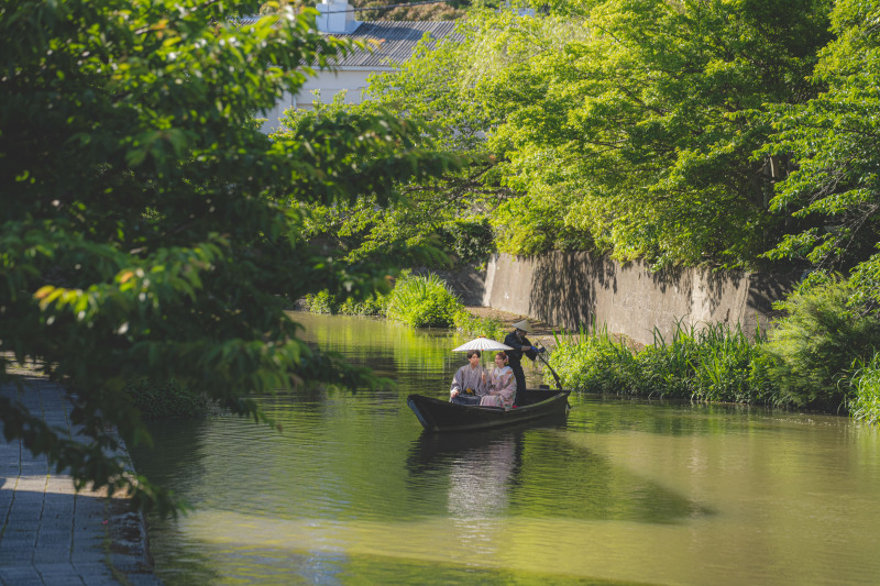 豊かな新緑の中で