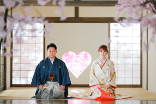 屋内庭園でのお正座お写真追加 