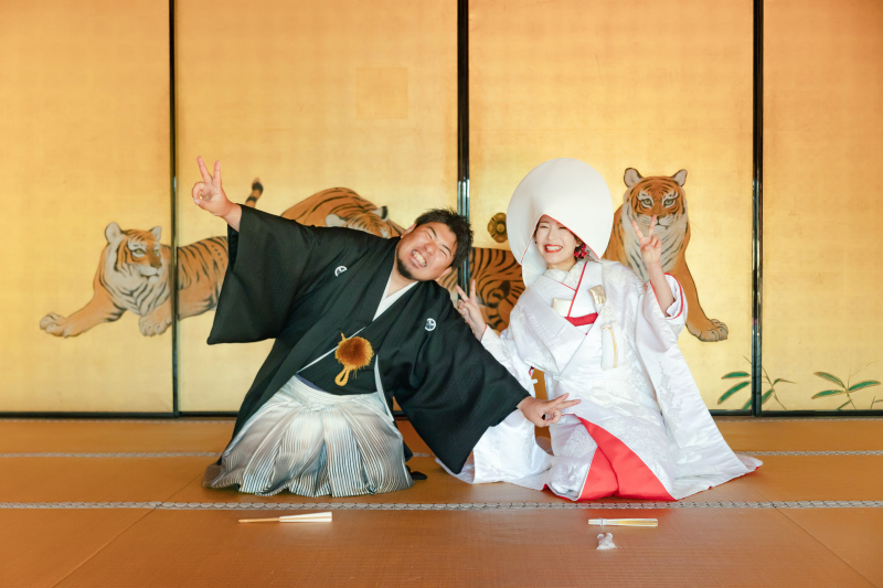 きっちりしたお写真はもちろん、肩の力を抜いたお二人らしい自然体なお写真もたくさん残しましょう。