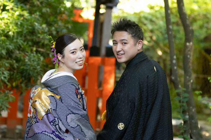 世界遺産で叶う!結婚報告祭付♪【上賀茂神社ロケーション】200カット以上全データ付◇美肌小顔レタッチ付