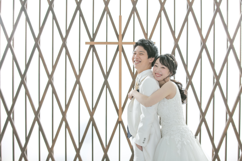 11月末まで撮影限定!スタジオ基本料金OFF♪結婚証明書付き【チャペルスタジオ】150カット以上全データ付◇美肌小顔レタッチ付