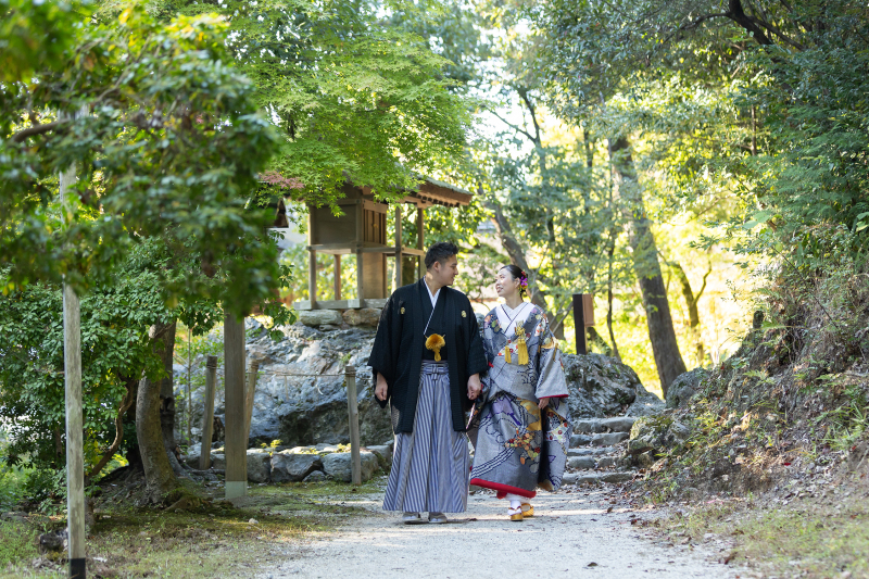 世界遺産で叶う!結婚報告祭付♪【上賀茂神社ロケーション】200カット以上全データ付◇美肌小顔レタッチ付