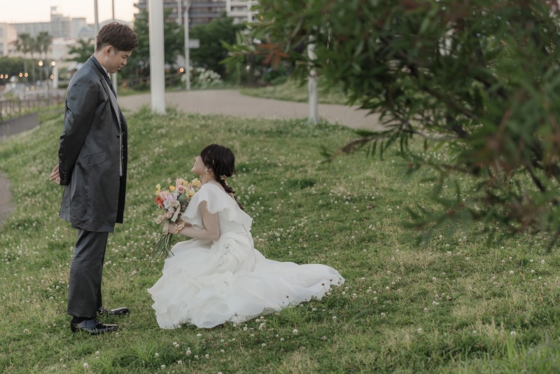 緑に囲まれた写真