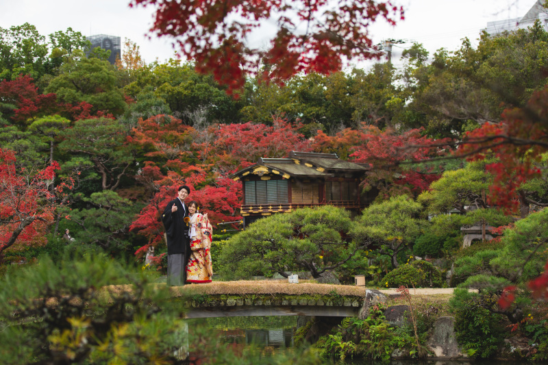紅葉の相楽園