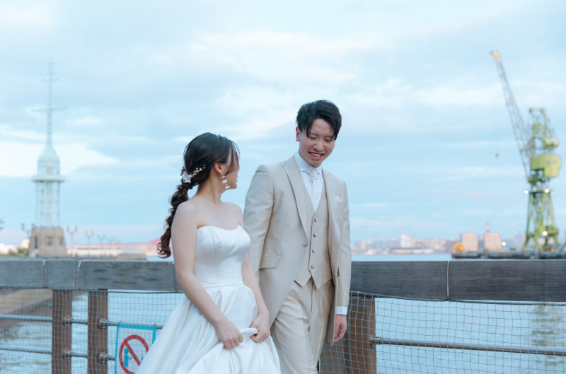 海沿いをお散歩しながらの一枚