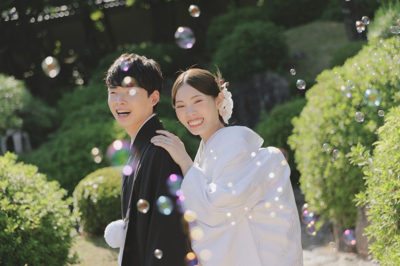 家族皆様でシャボン玉