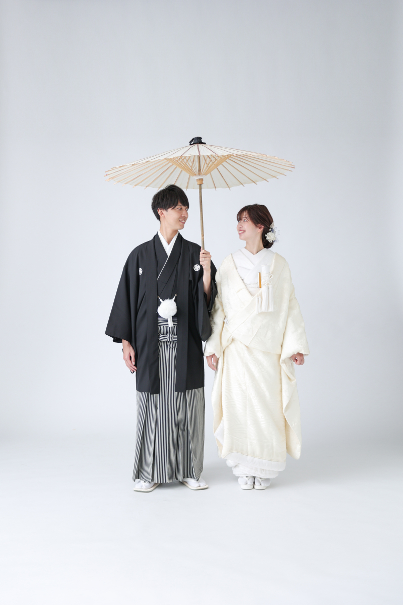 最後は番傘を使って