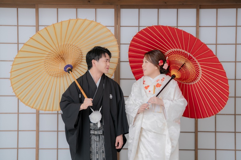 綿帽子姿と洋髪スタイルの両方楽しむこともできます